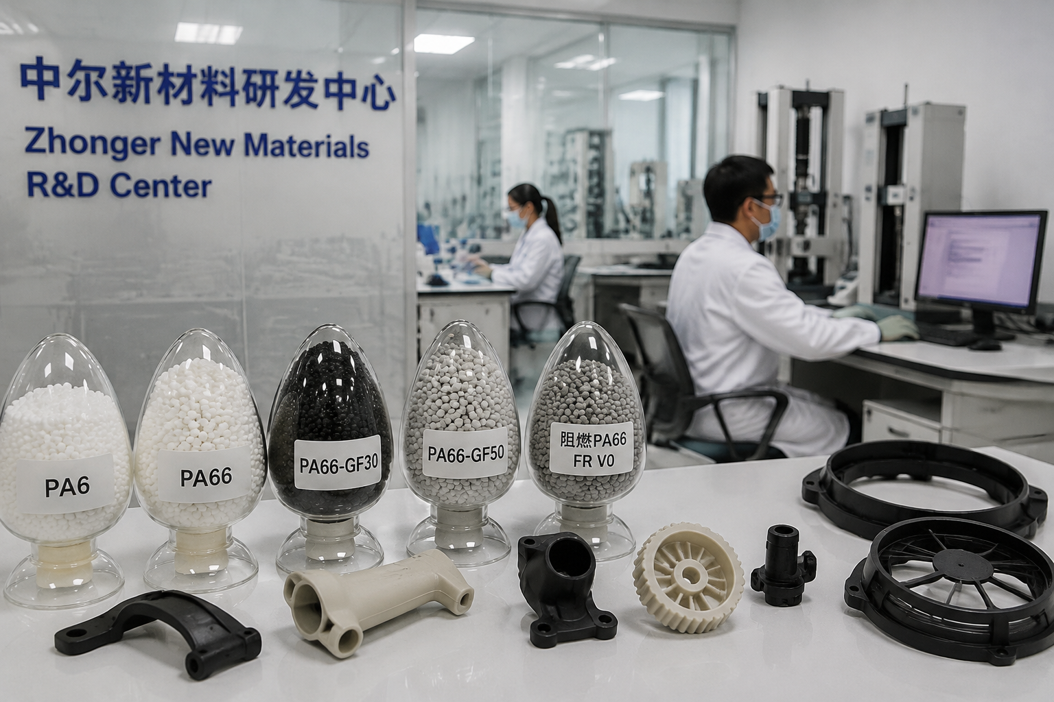 定制PA6 PA66改性尼龙材料，满足汽车零部件、连接器及工业应用需求