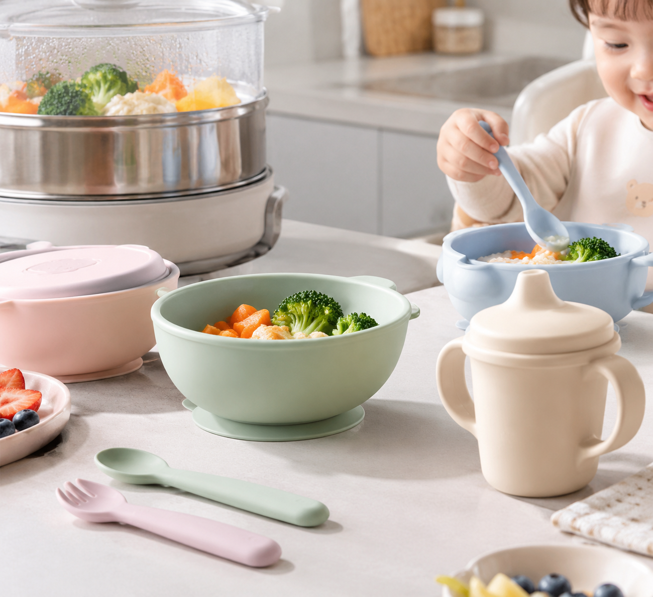 PA6/PA66 儿童辅食餐具：耐高温蒸煮、抗摔防碎与无BPA安全方案